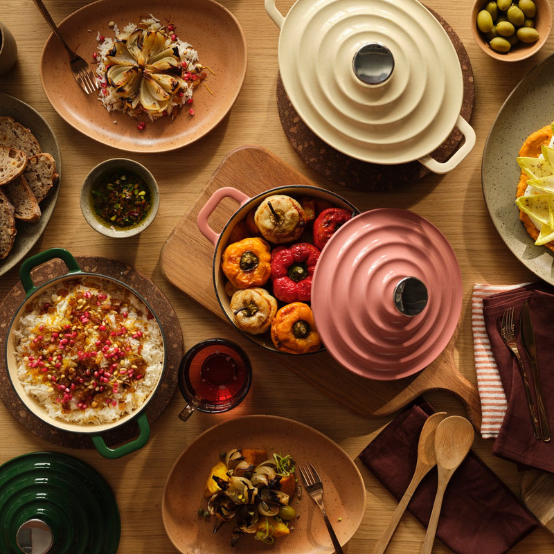 Colourful pots for your next dinner party