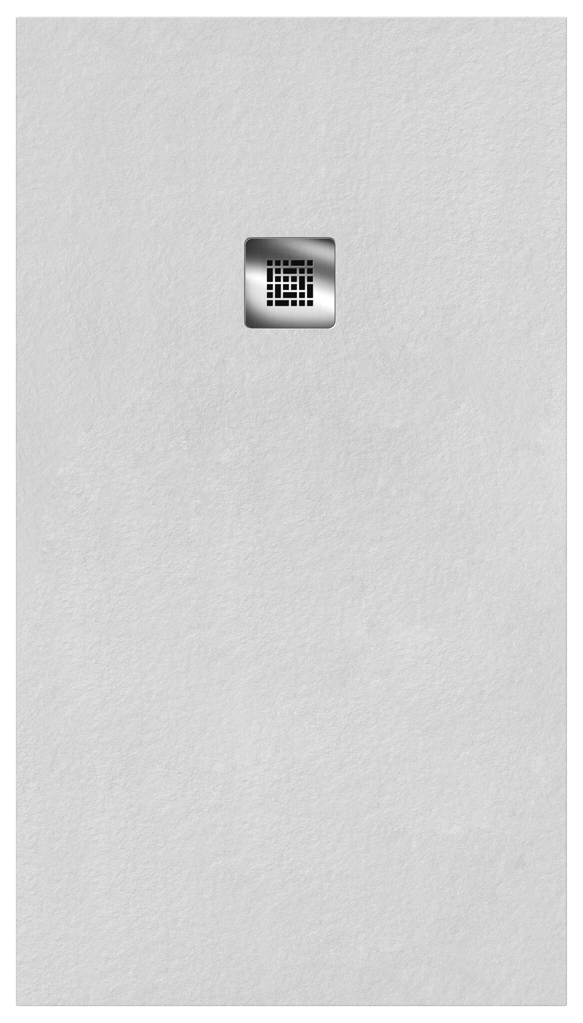 Ticino stone-effect shower tray, white, 100x80, H2.5, without waste