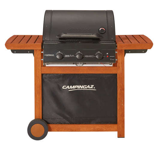 BBQ ADELAIDE 3 WOODY L DUALGAS DUAL-FUEL GAS AND NATURAL GAS WITH TROLLEY F