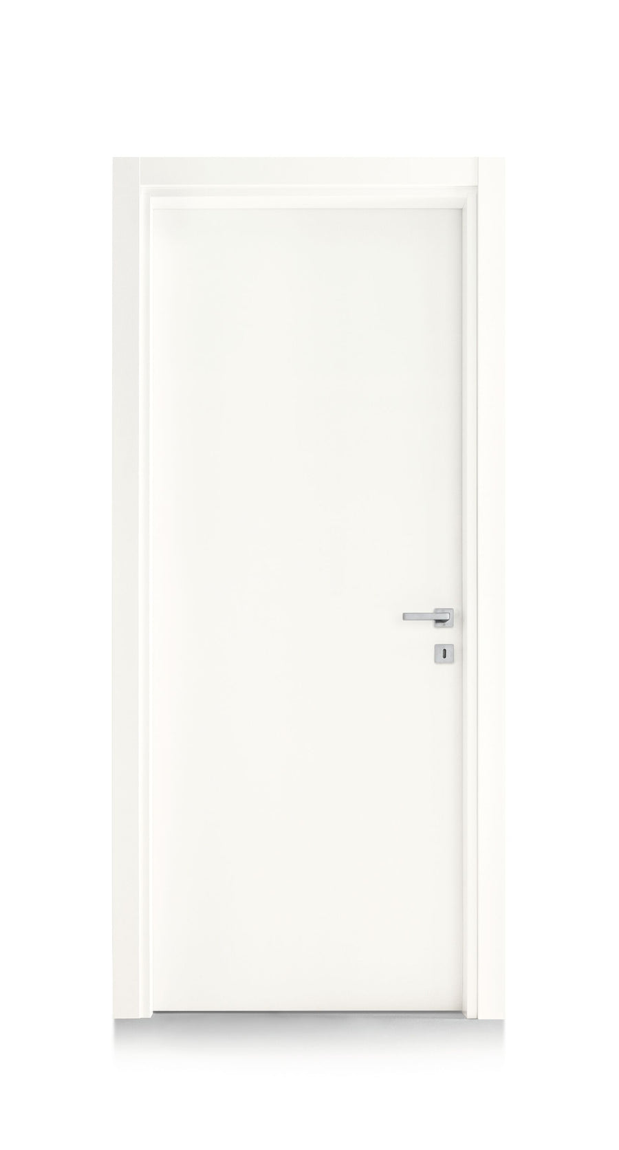 White 80x210 star-shaped hinged door
