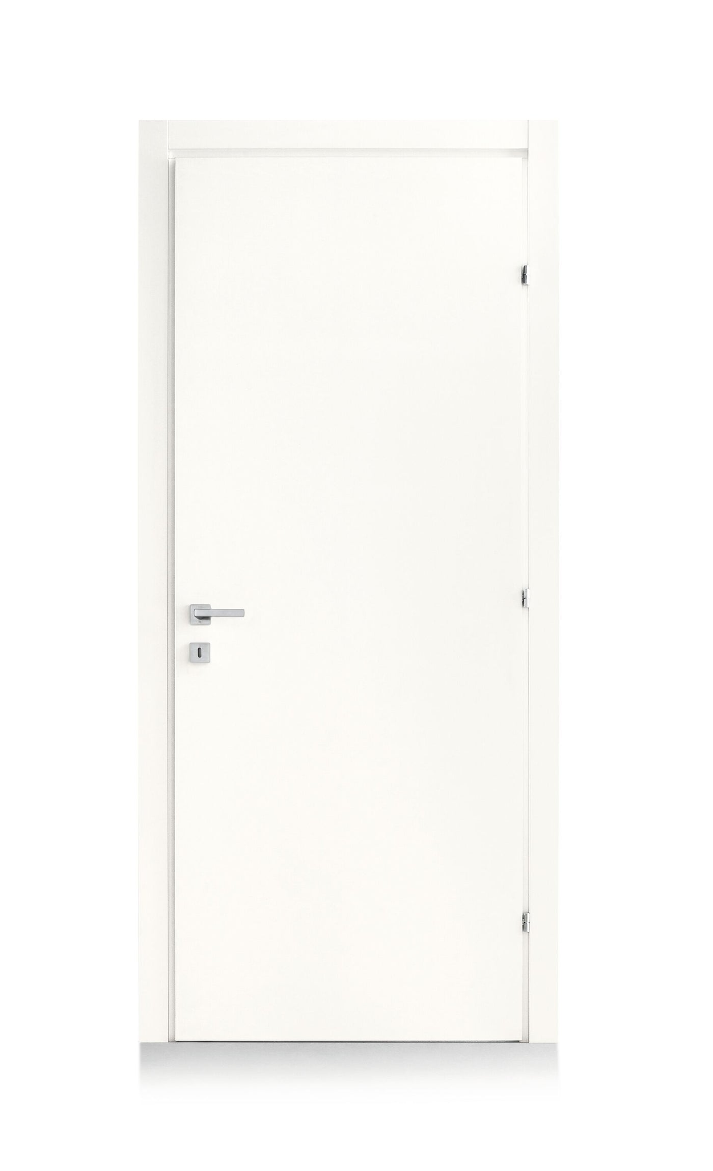 White 80x210 star-shaped hinged door