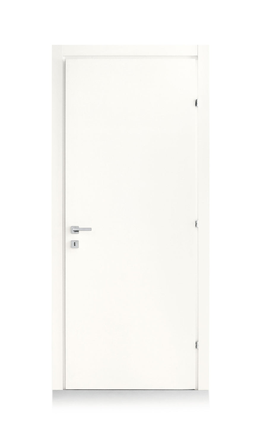 White 80x210 star-shaped hinged door