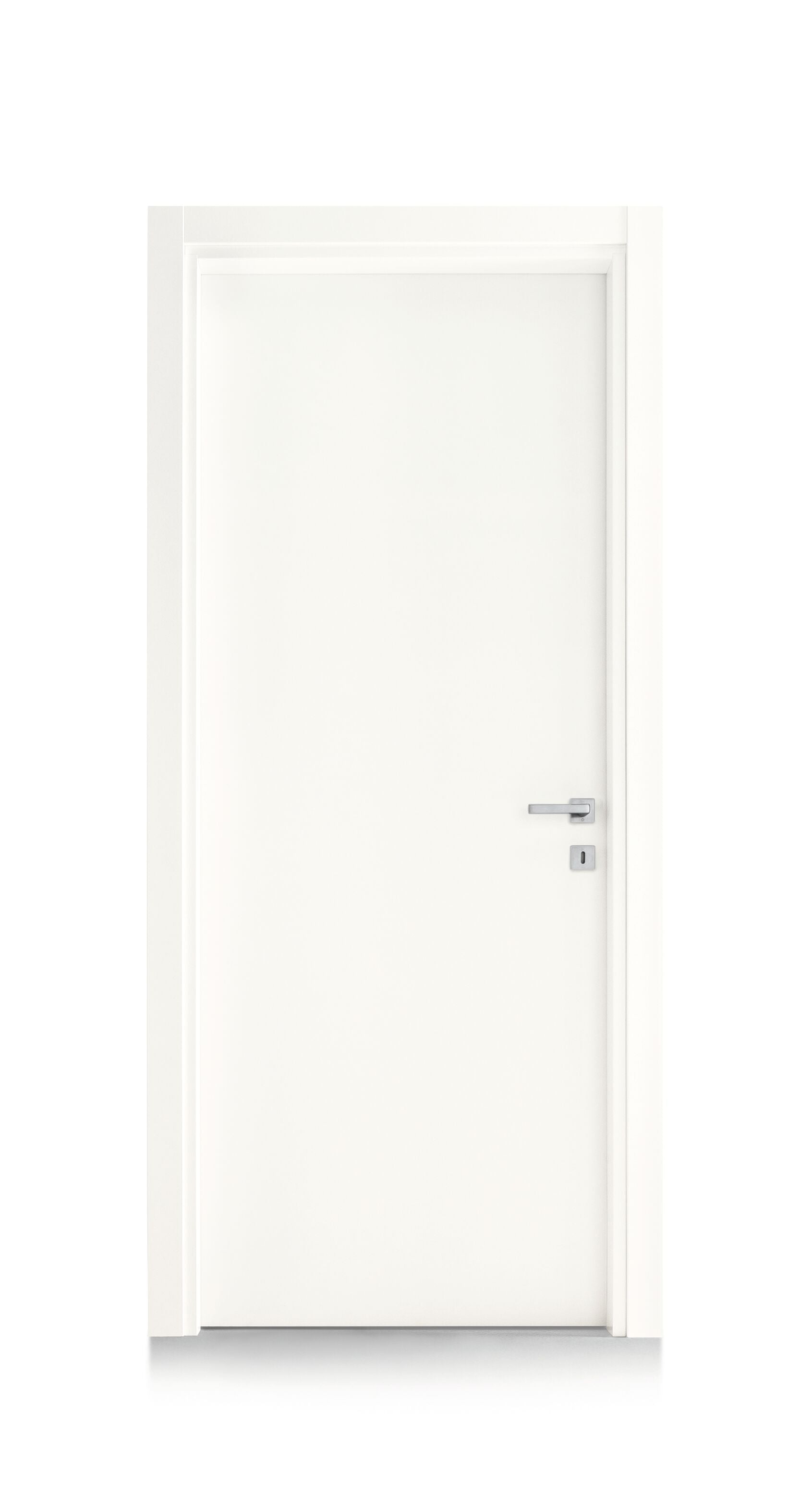 White 70x210 star-shaped hinged door