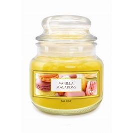 VANILLA MACARON PETAL SCENTED CANDLE