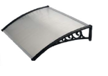 120x80 outdoor canopy with transparent honeycomb panels