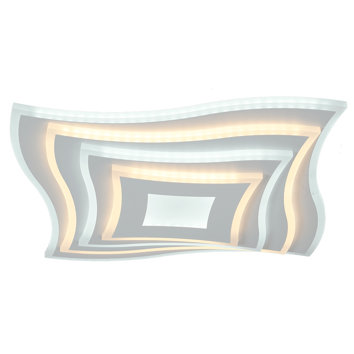 Sasha white ceiling light, 40x40cm, 30W LED, natural light