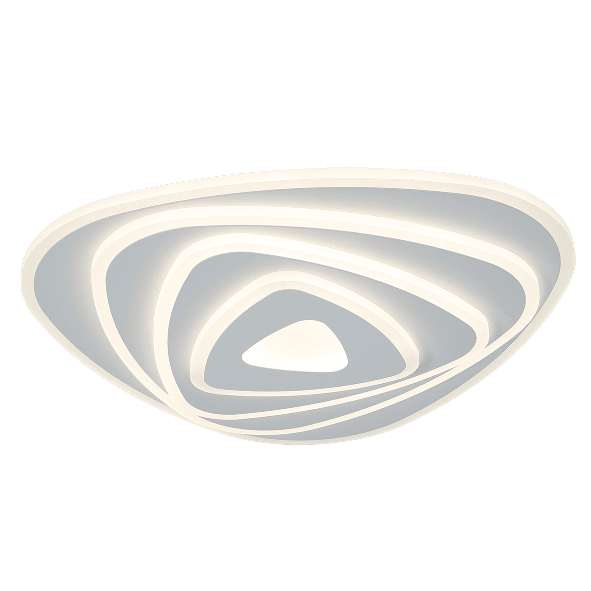 Sasha white ceiling light, 40 cm diameter, 30W LED, natural light