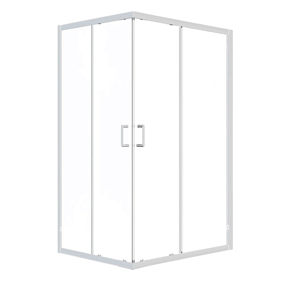 Sunset 6mm rectangular shower enclosure, 68–80/88–100 x 190 cm, clear chrome