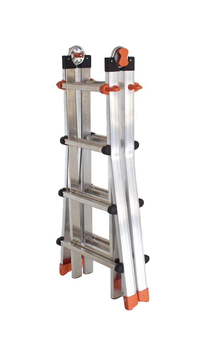 Bricocenter ALUMINIUM TELESCOPIC LADDER 4+4 - CAPACITY 100KG