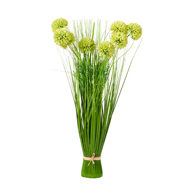 ALLIUM Field Flower Grass Bunch 3 Colours Green - best price from Maltashopper.com CS670572-GREEN