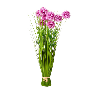 ALLIUM Field Flower bouquet of grass 3 colours purple - best price from Maltashopper.com CS670572-PURPLE