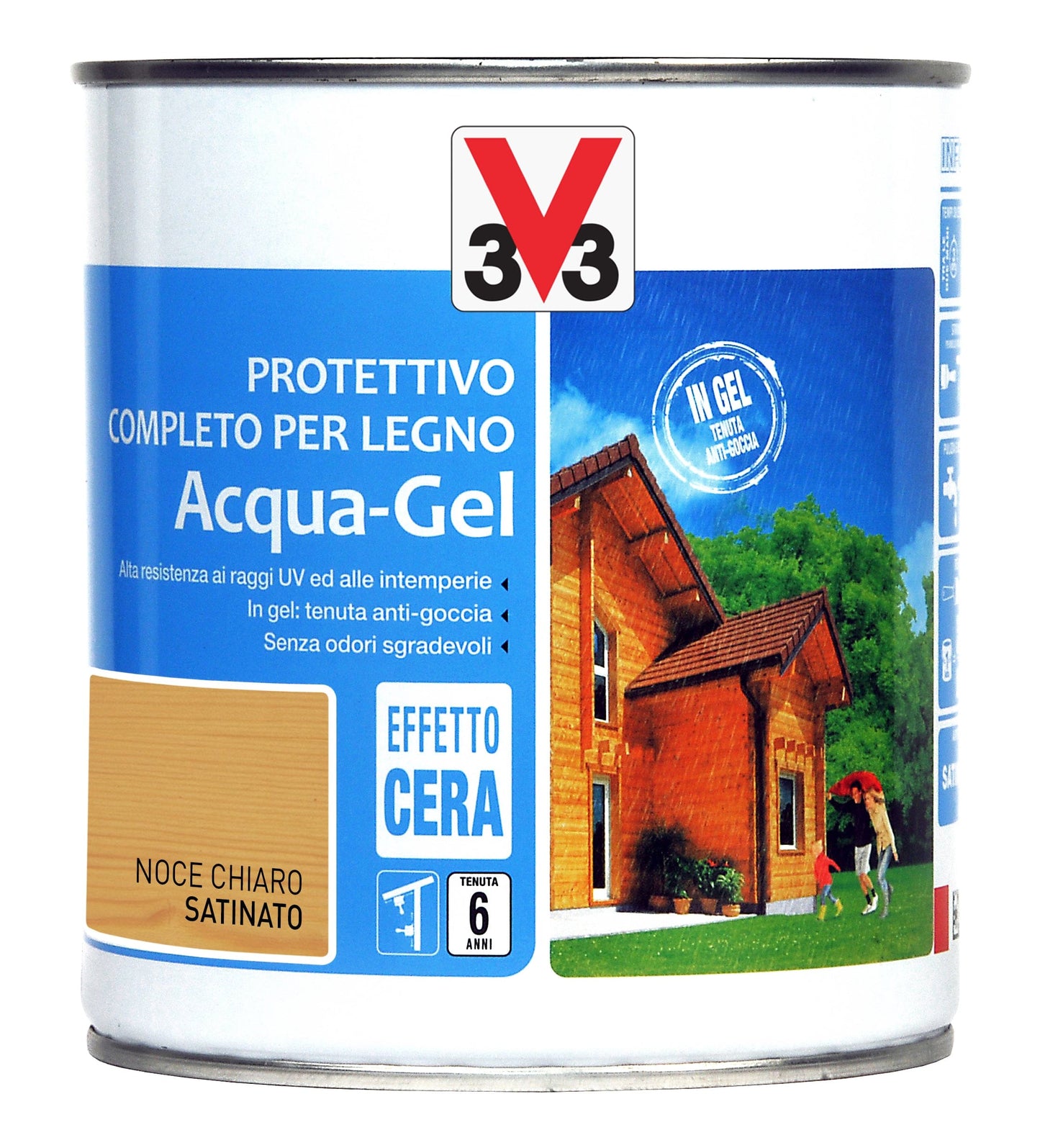 Bricocenter WOOD IMPREGNATING AGENT WATER GEL LIGHT WALNUT 750ML