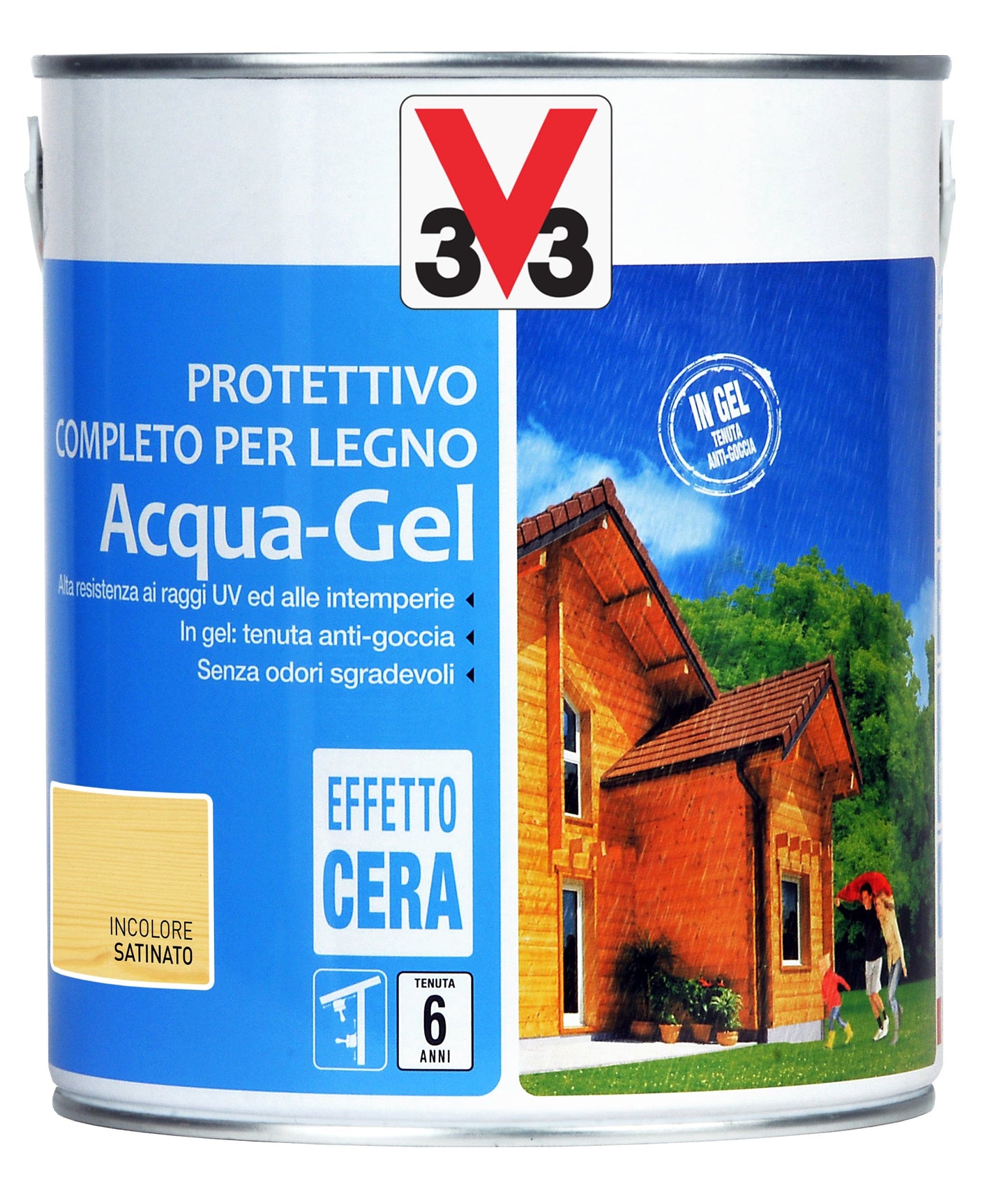Bricocenter WOOD IMPREGNATING AGENT WATER GEL COLOURLESS 2.5LT