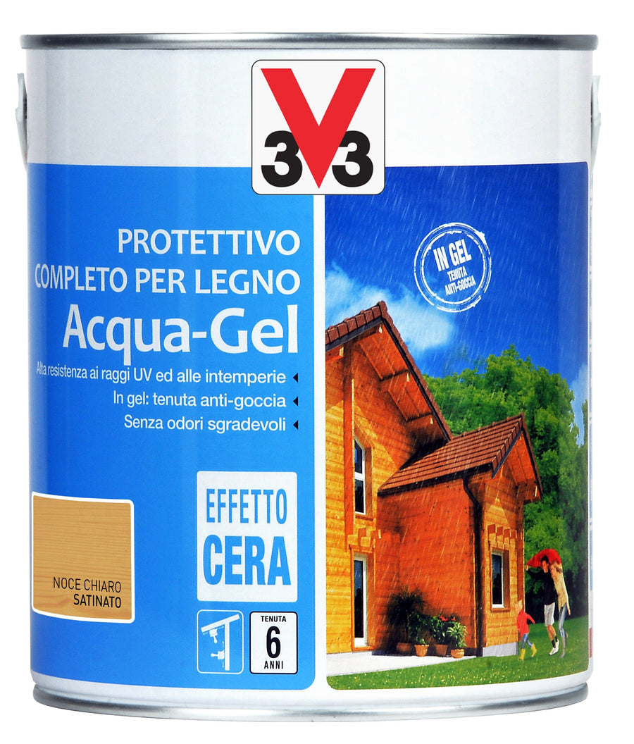 Bricocenter WOOD IMPREGNATING AGENT WATER GEL LIGHT WALNUT 2.5LT
