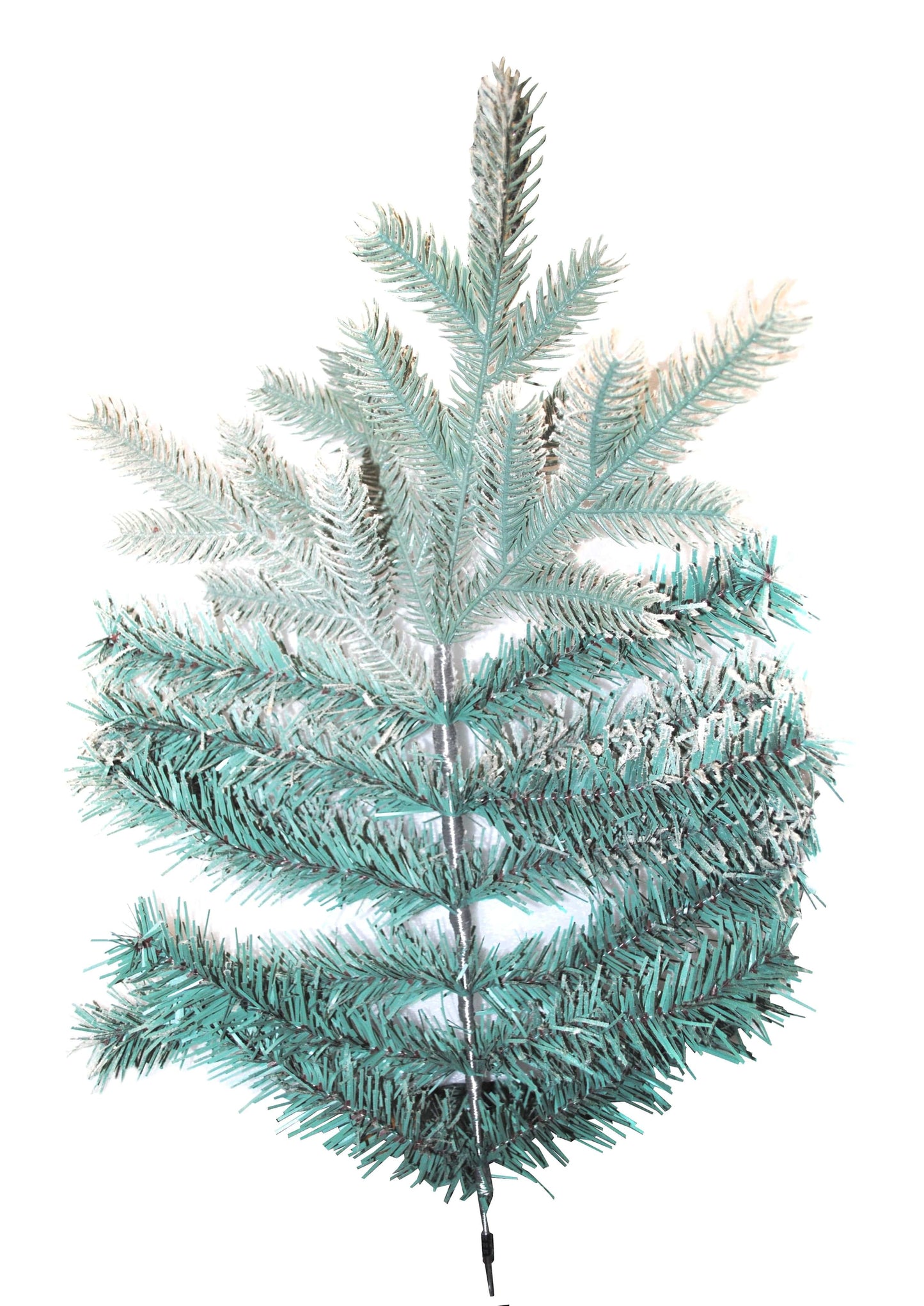 Bricocenter WHITE PE+PVC INVERNESS TREE WITH COLORED GLITTER D115CM H180CM