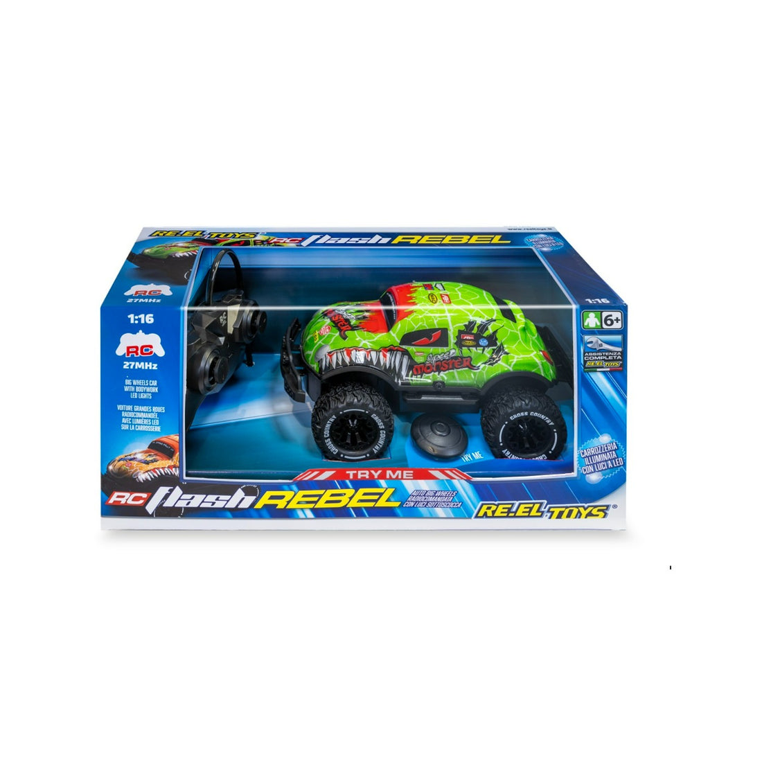 FLASH REBEL: Radio-controlled off-road vehicle Sc.1:20 with lights - CM 18