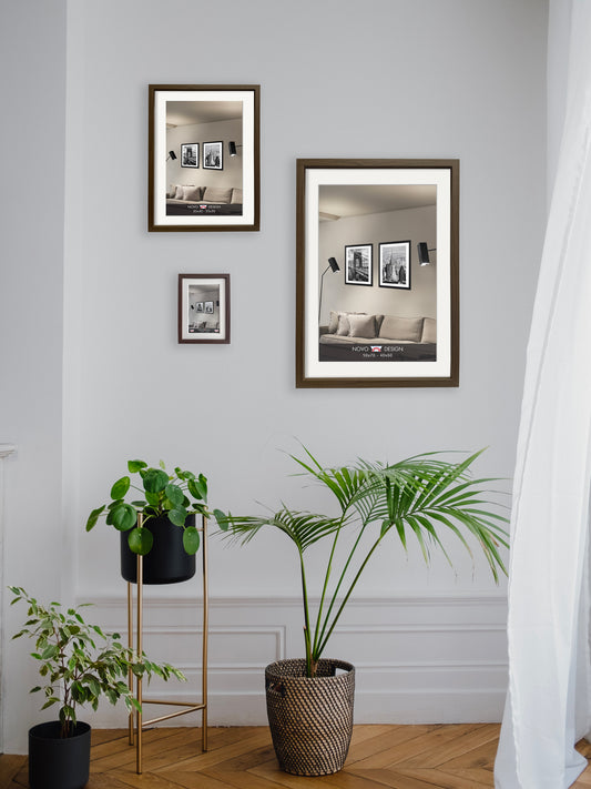 Dark oak picture frame, 50x70cm