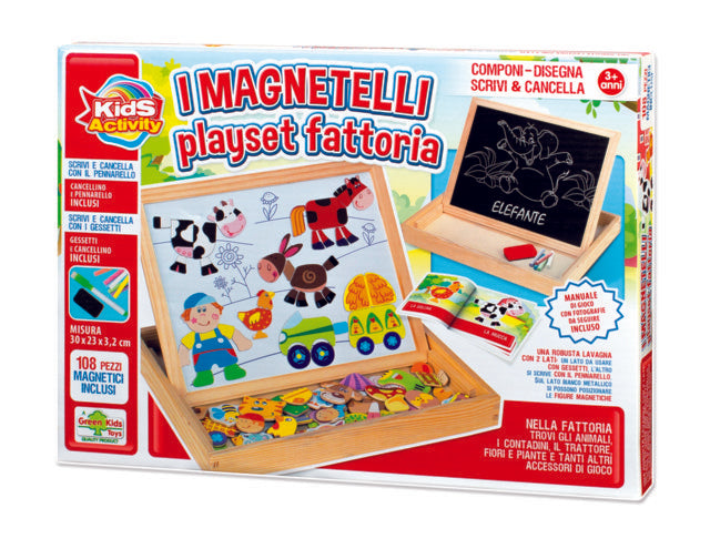 MAGNETELLI MAGNETELLI 108 PCS PLAYSET FARM