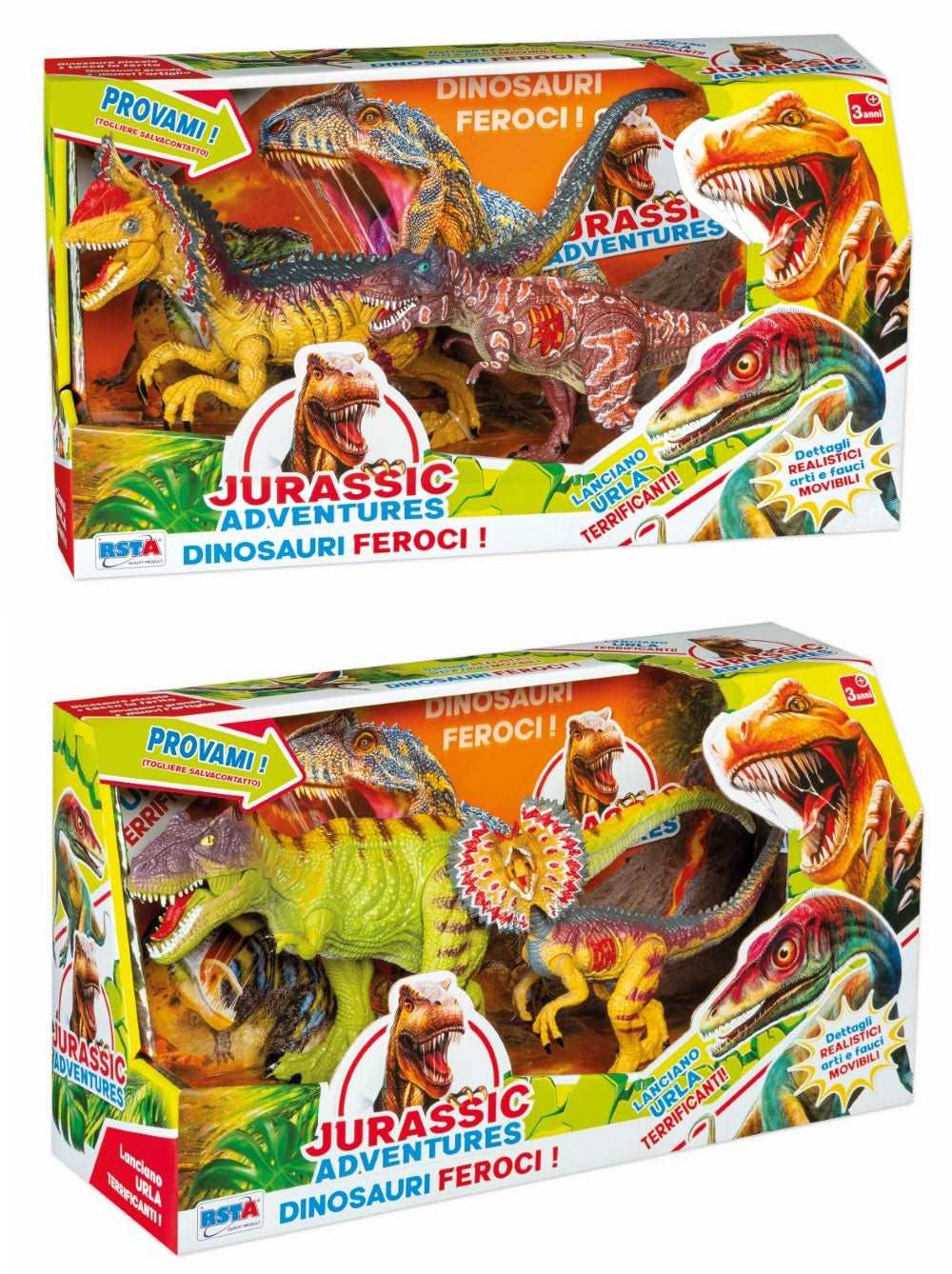 2 Ass.Ti Jurassic Adventures 2 Animals With Voices - best price from Maltashopper.com RST11435