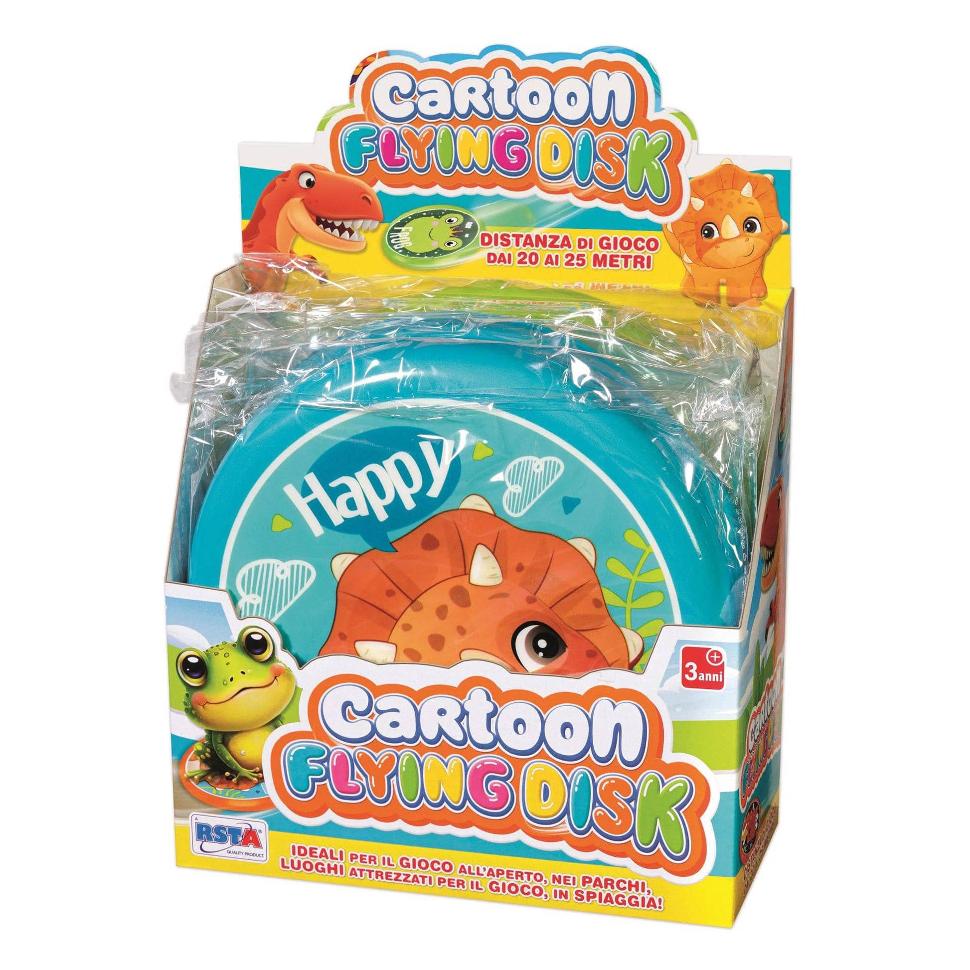 Toys FREESBE CARTOON SOFT DINO/FROG DIAM. 20.5 CM