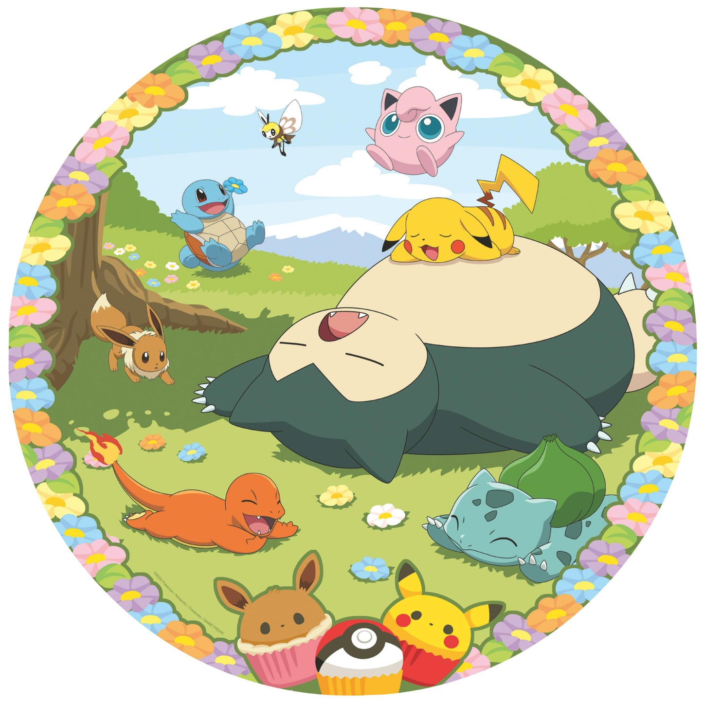 500 Piece Circular Puzzle - Pokémon