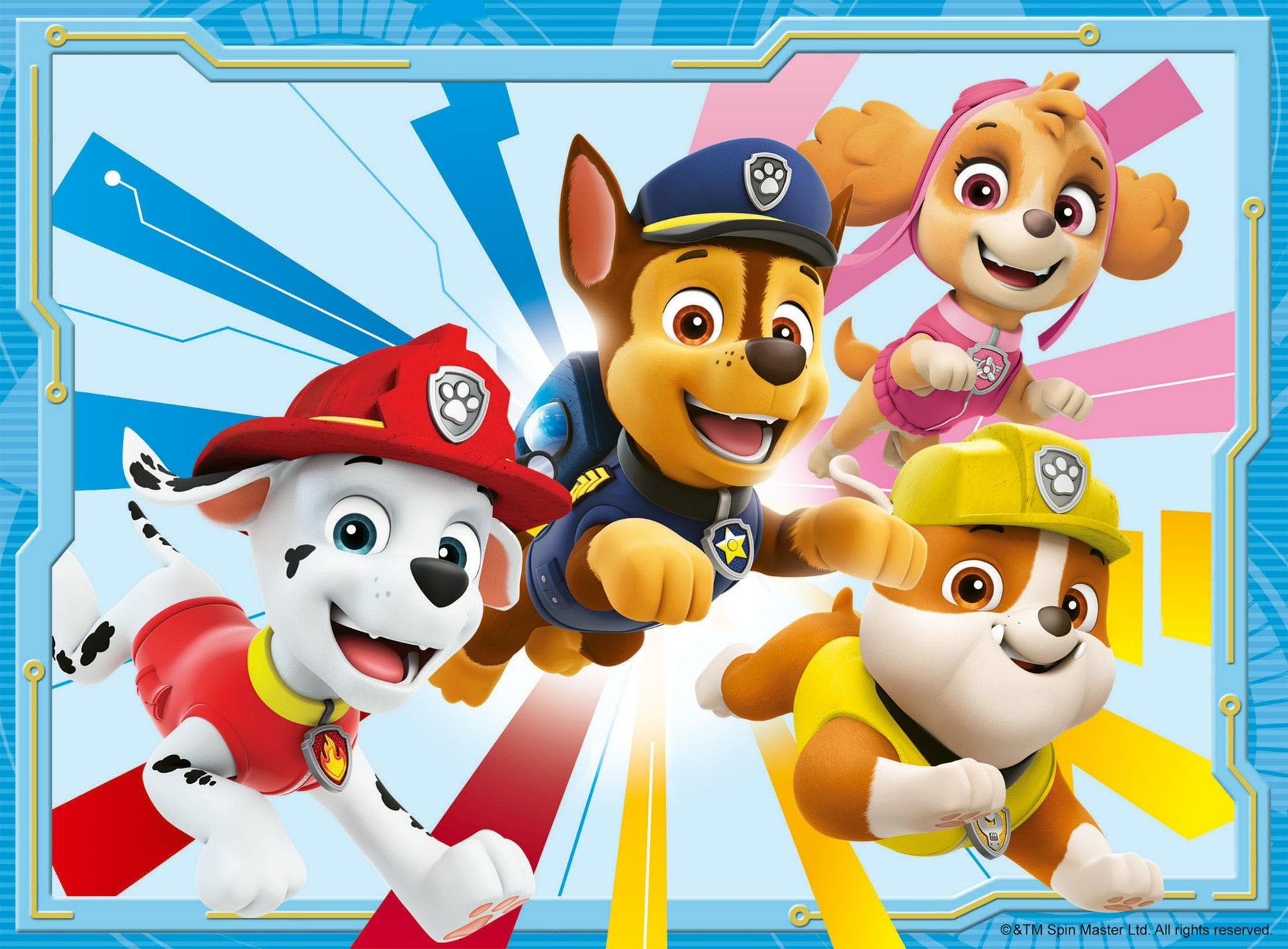 Toys 4 Puzzle in 1 - Paw Patrol