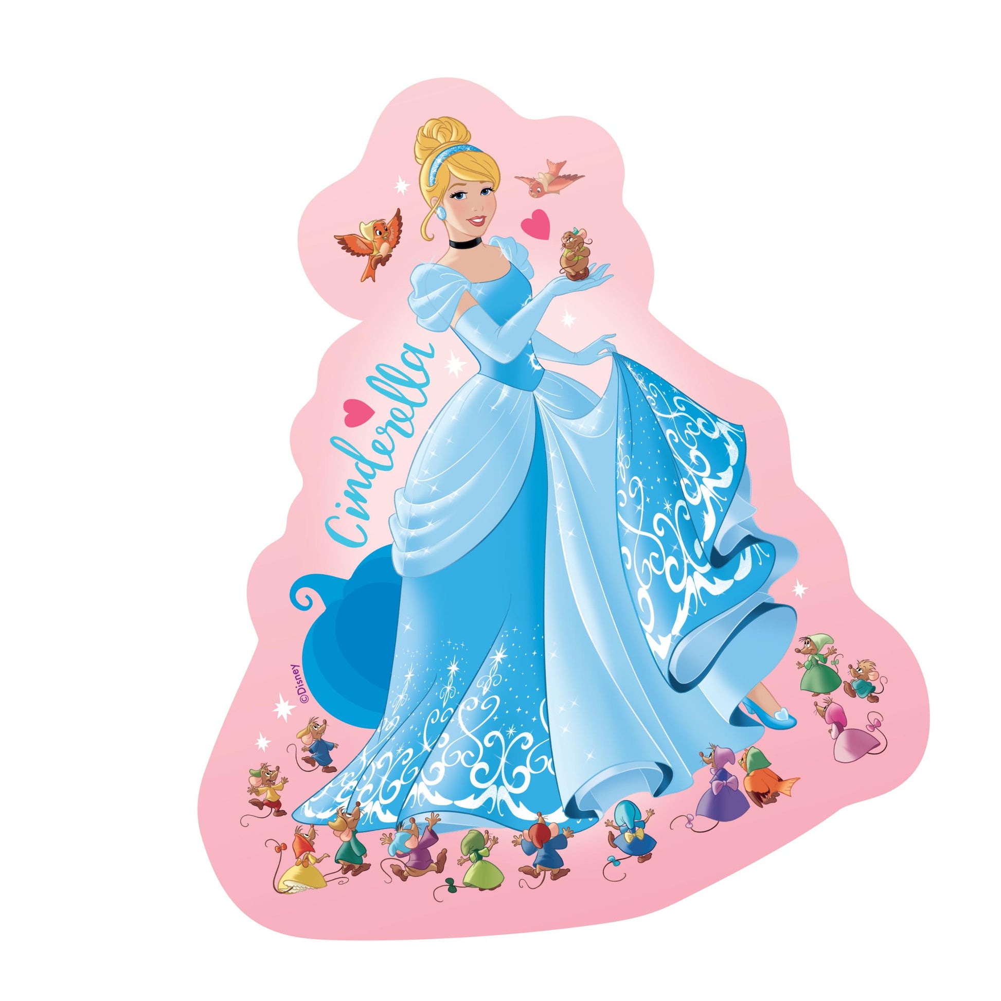 4 in 1 Shaped Puzzles - Disney Princesses