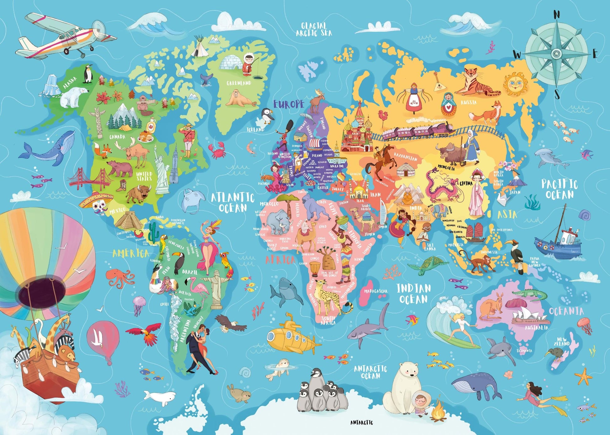 Toys World map