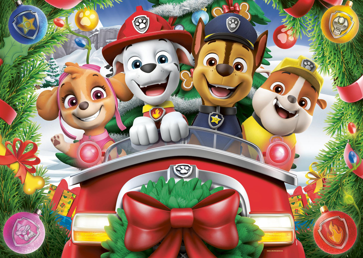 24 Piece Giant Floor Puzzle - Paw Patrol Christmas