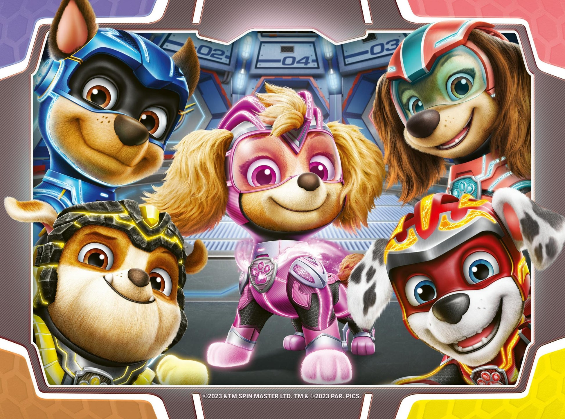 Toys 4 Puzzle in 1 - Paw Patrol: The Mighty Movie