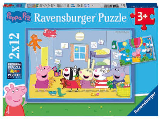 2 12 Piece Puzzle Peppa Pig - best price from Maltashopper.com RVB05574