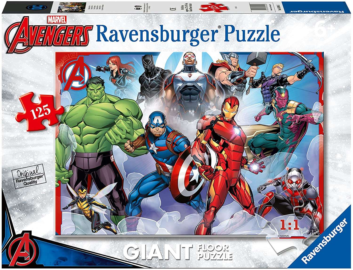 125 Piece Giant Floor Puzzle Avengers - best price from Maltashopper.com RVB05643