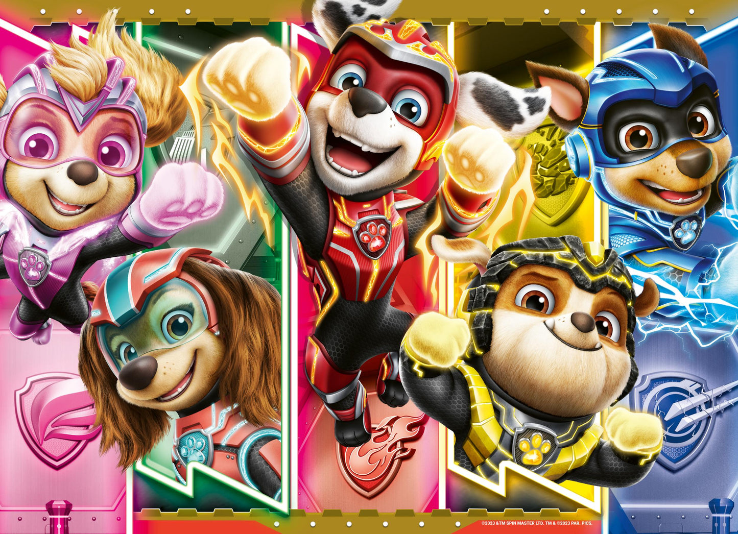 4 Puzzles of 42 Pieces - Paw Patrol: The Mighty Movie