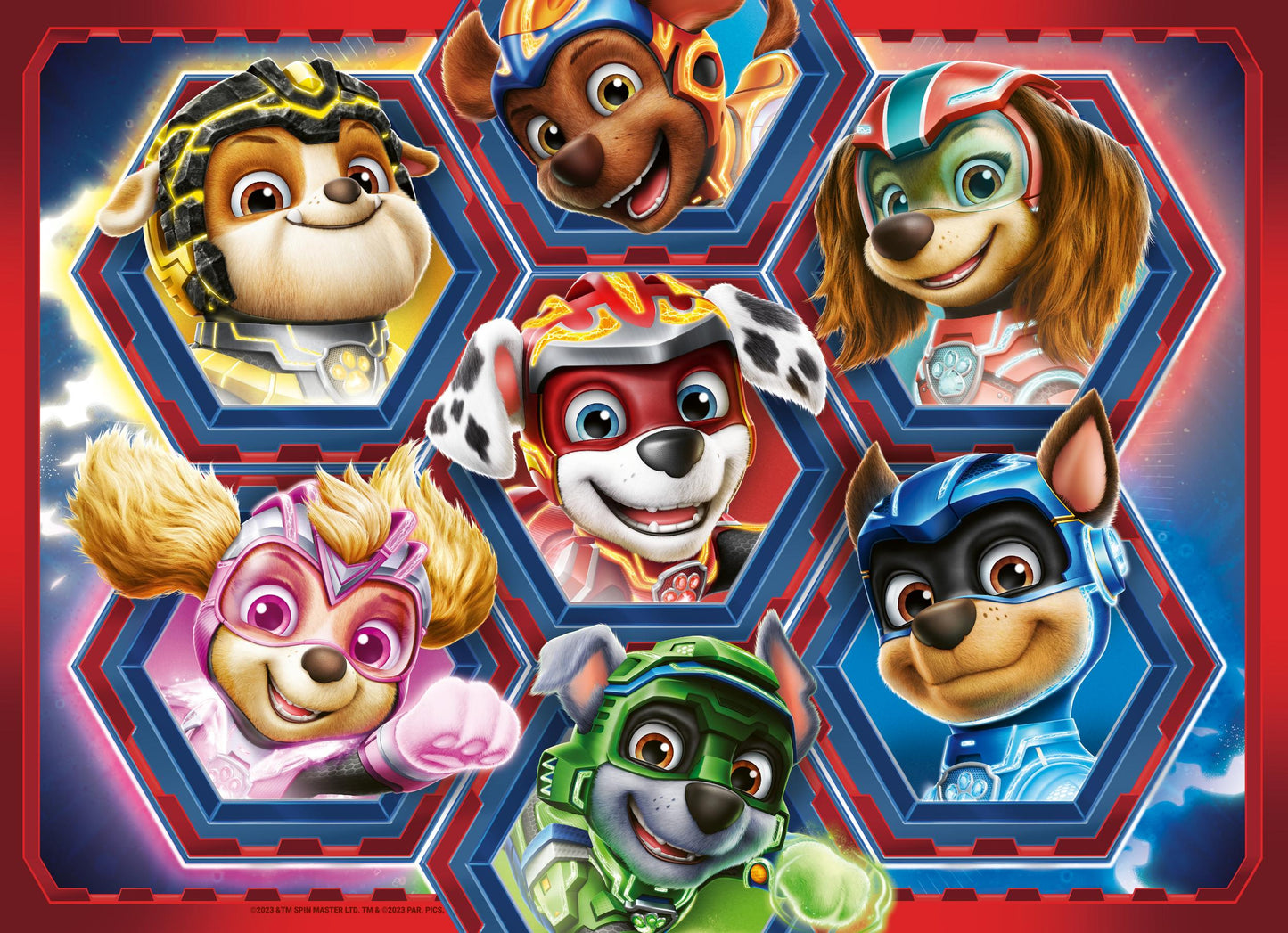 4 Puzzles of 42 Pieces - Paw Patrol: The Mighty Movie