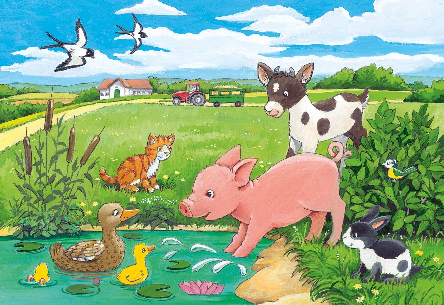 Toys 2 12 Piece Puzzle - Countryside Puppies