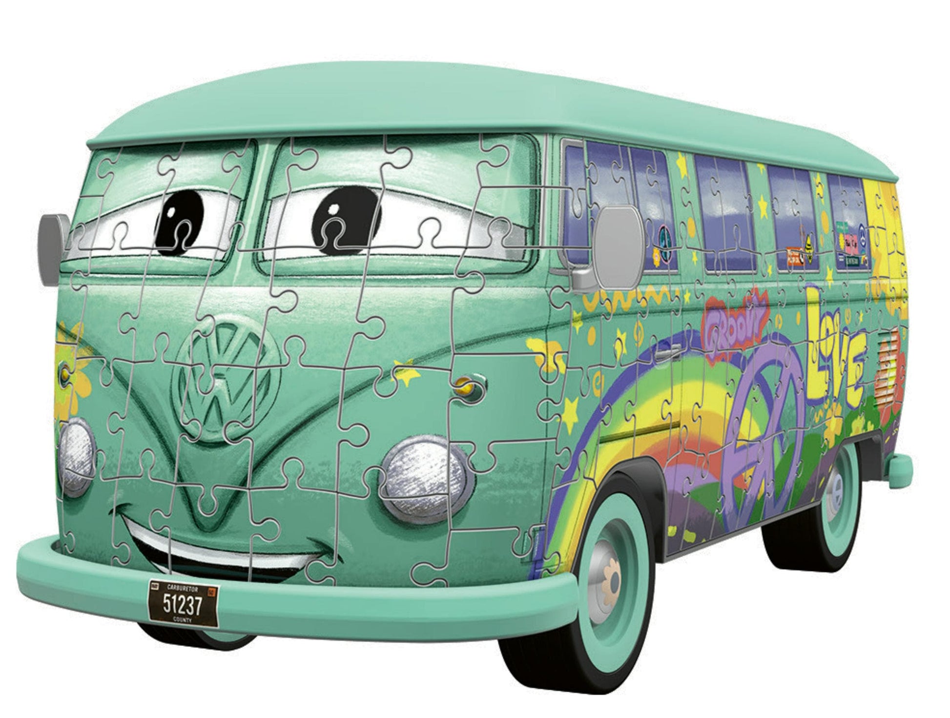 Toys 184 Piece 3D Puzzle - Cars: Fillmore, Volkswagen Van