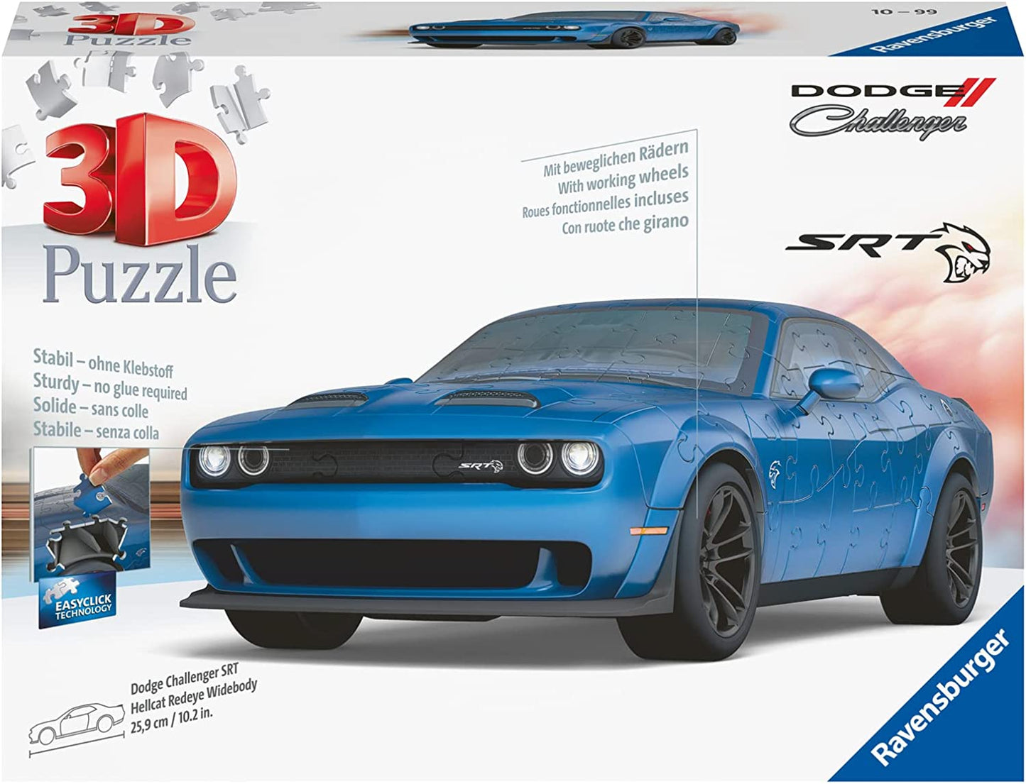 Toys Dodge Challenger Hellcat Blu