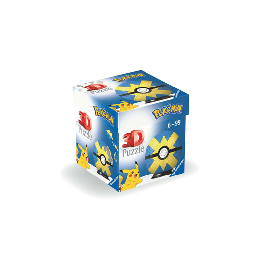 Toys 3D Puzzleball 54 pcs - Pokémon Quick Ball yellow-blue