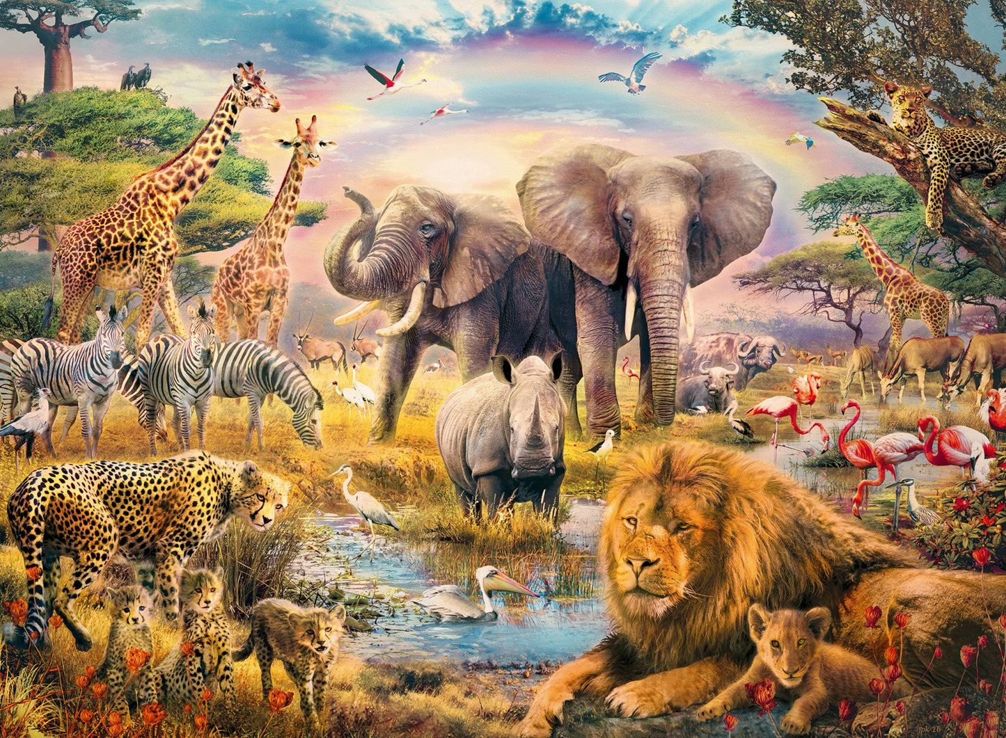 Toys 100 Piece XXL Puzzle - The African Savannah