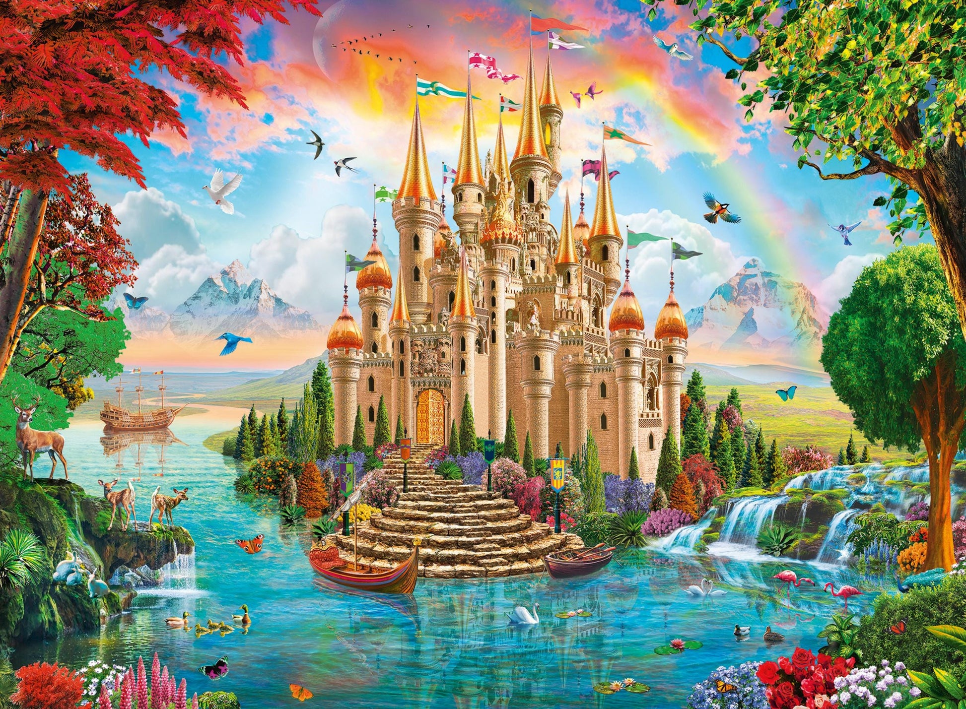 Toys 100 Piece XXL Puzzle - A fairytale castle