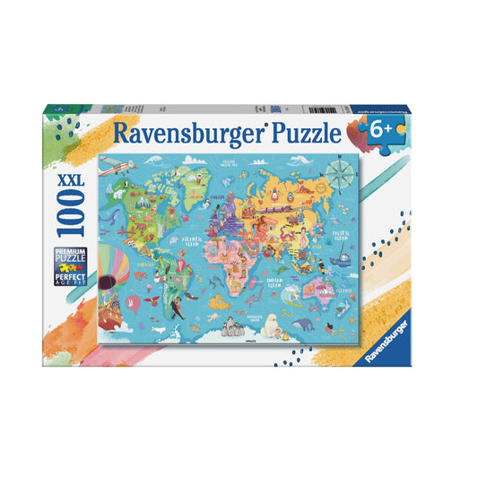 Toys 100 Piece Puzzle - World Map