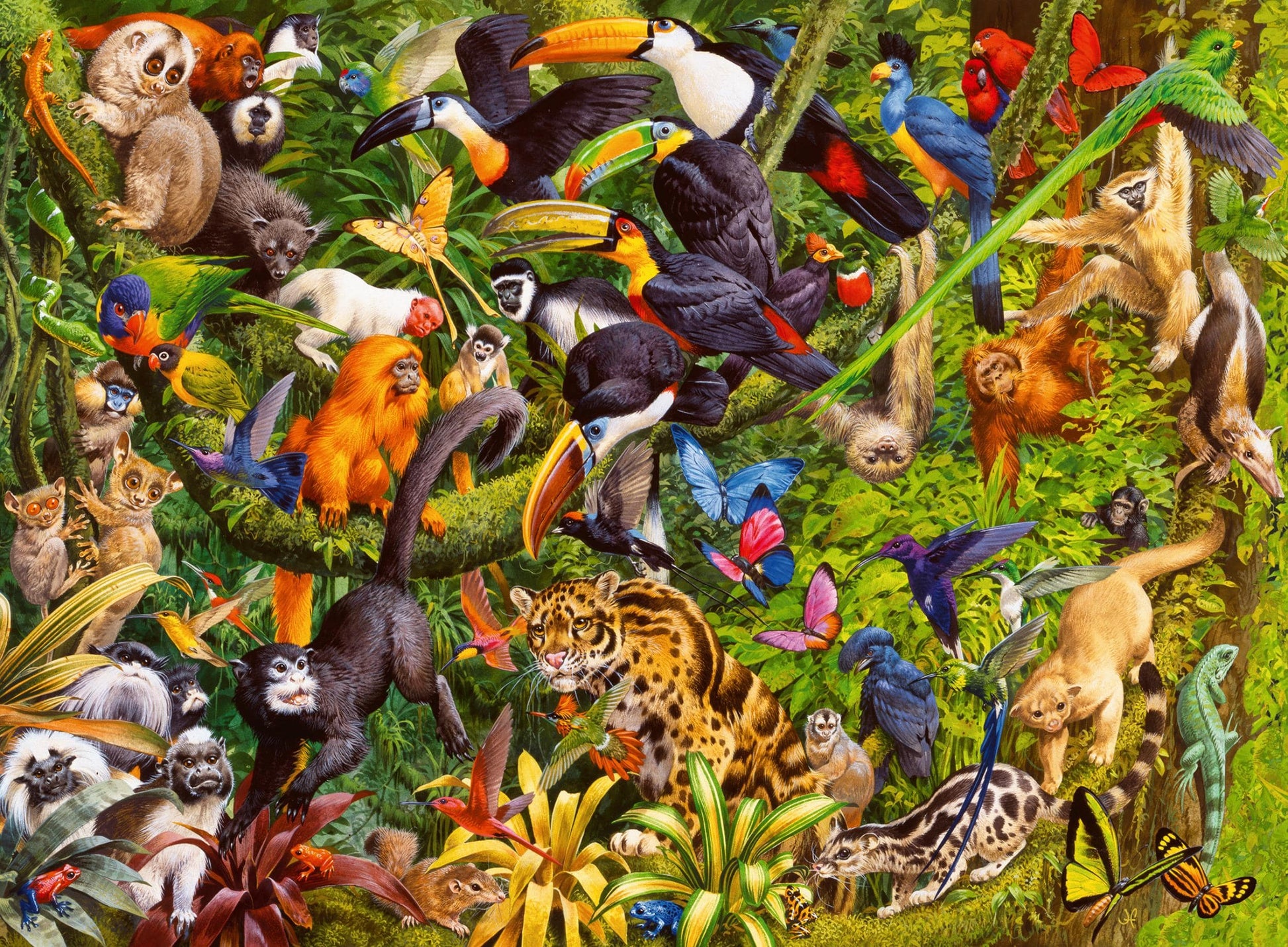 Toys 200 Piece XXL Puzzle - Lively Jungle