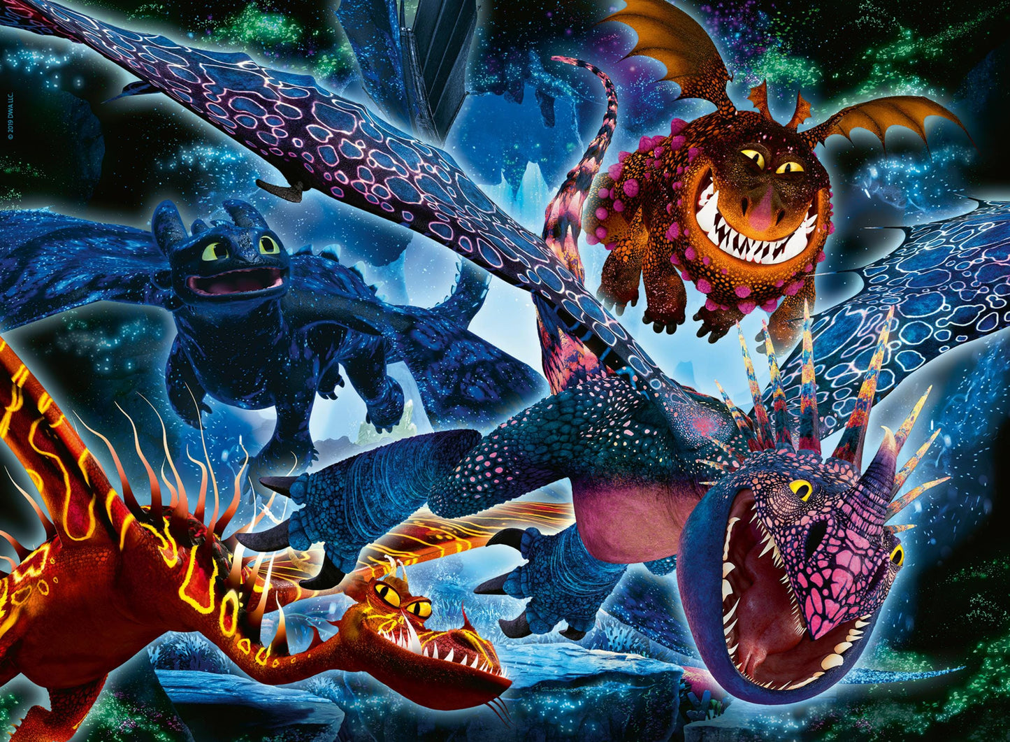 Toys 100 Piece Color Star XXL Puzzle - How to Train Your Dragon: The Hidden World