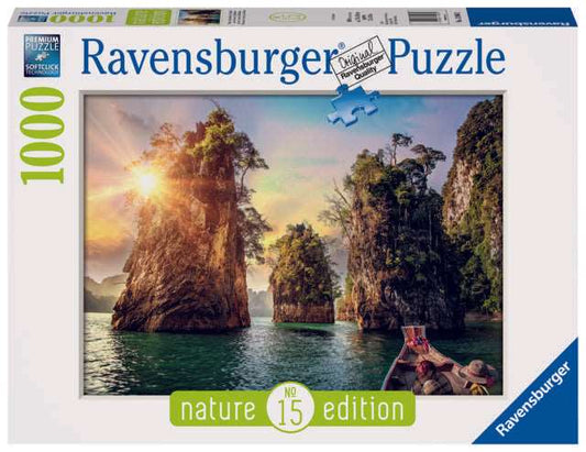 1000 Piece Jigsaw Puzzle Photos & Landscapes: Cheow Lan Rocks, Thailand - best price from Maltashopper.com RVB13968