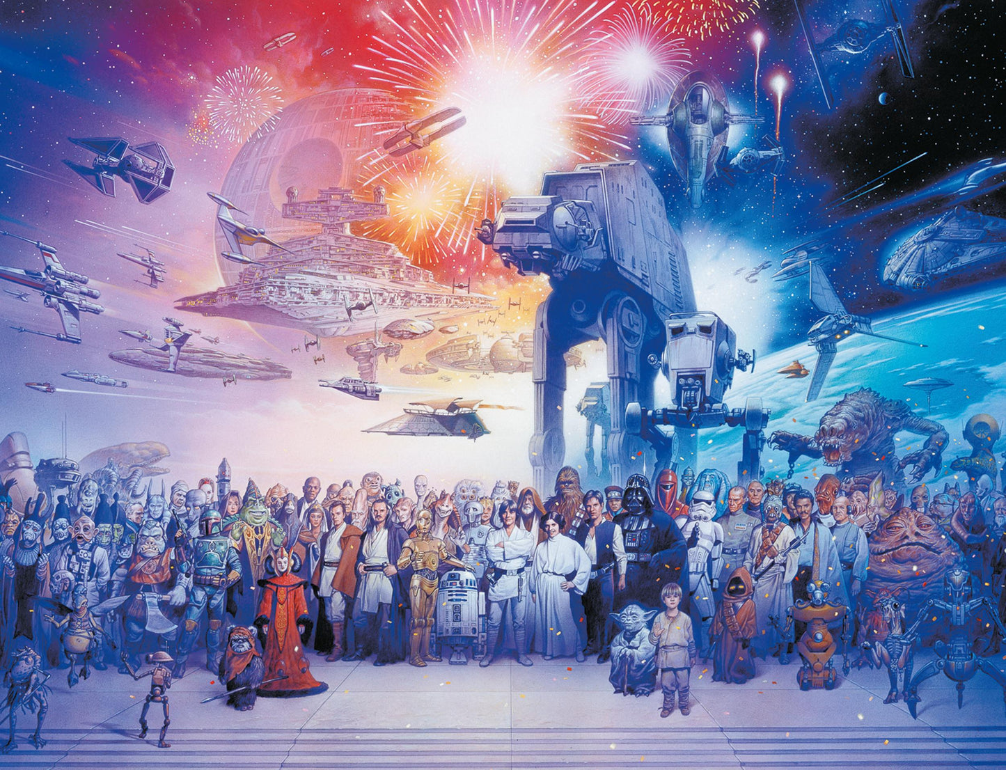 Toys 2000 Piece Puzzle - The Star Wars Expanded Universe