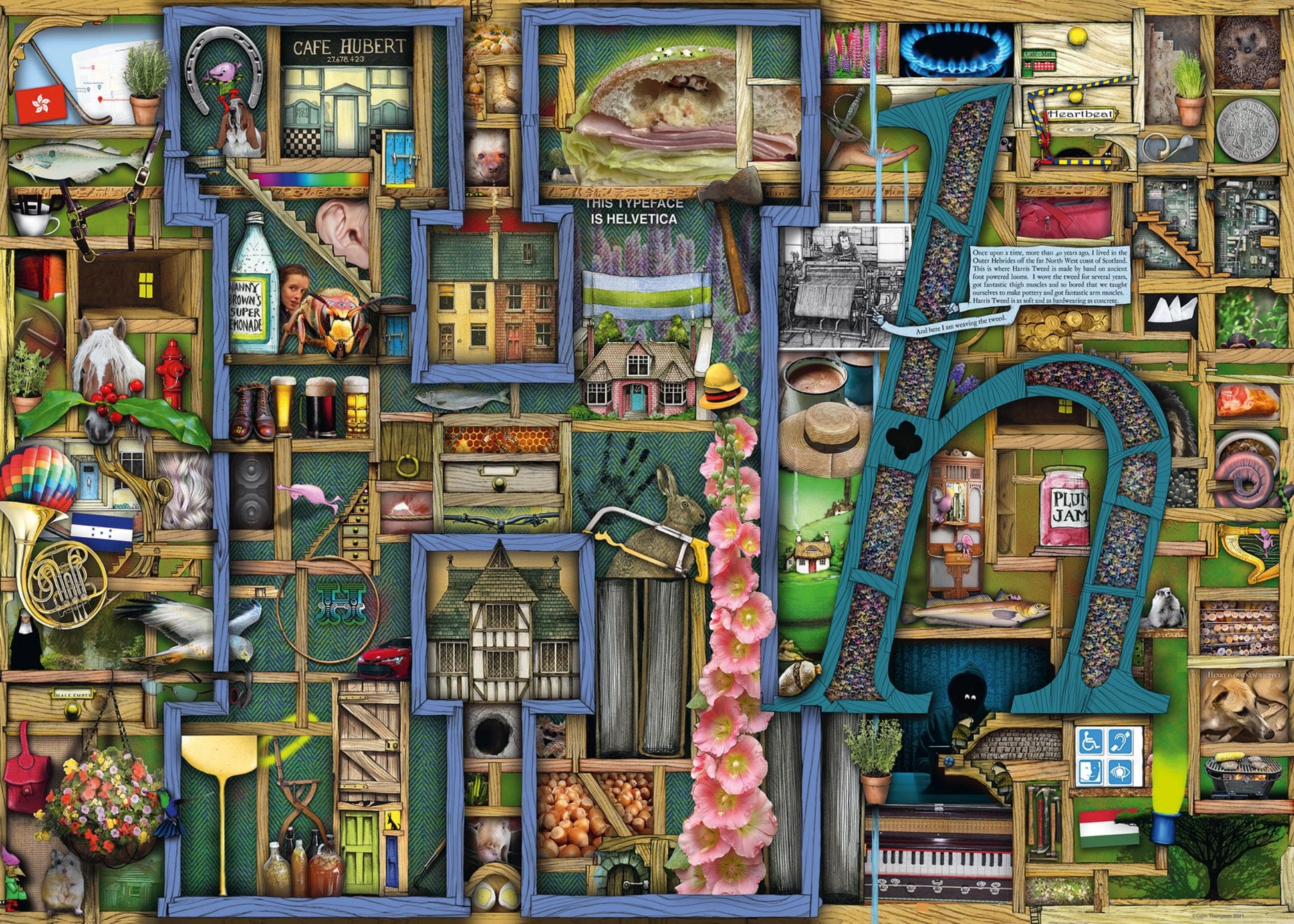 Toys Puzzle da 1000 Pezzi - Colin Thompson: Awesome Alphabet H