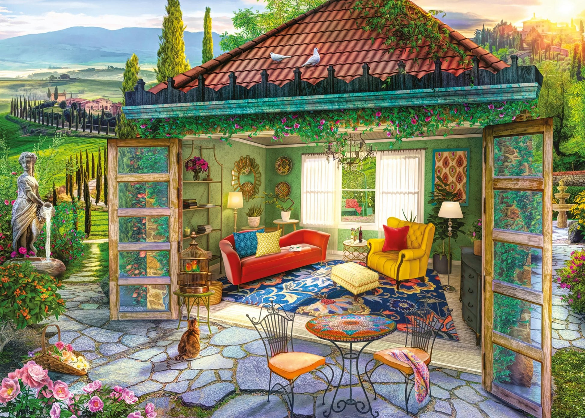 Toys 1000 Piece Puzzle - Tuscan Oasis