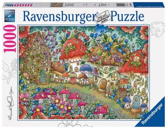 1000 Piece Puzzle Flower And Mushroom Houses - best price from Maltashopper.com RVB16997