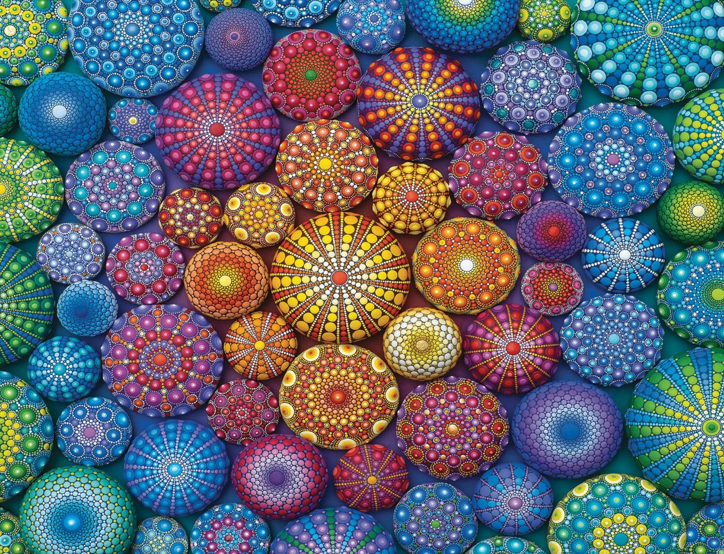 Toys 2000 Piece Puzzle - Mandala Rainbows