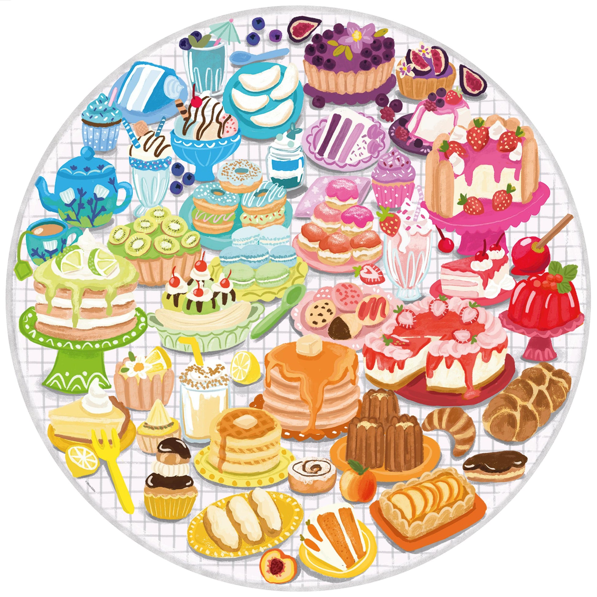 Puzzle da 500 Pezzi Circle of Colors - Dessert